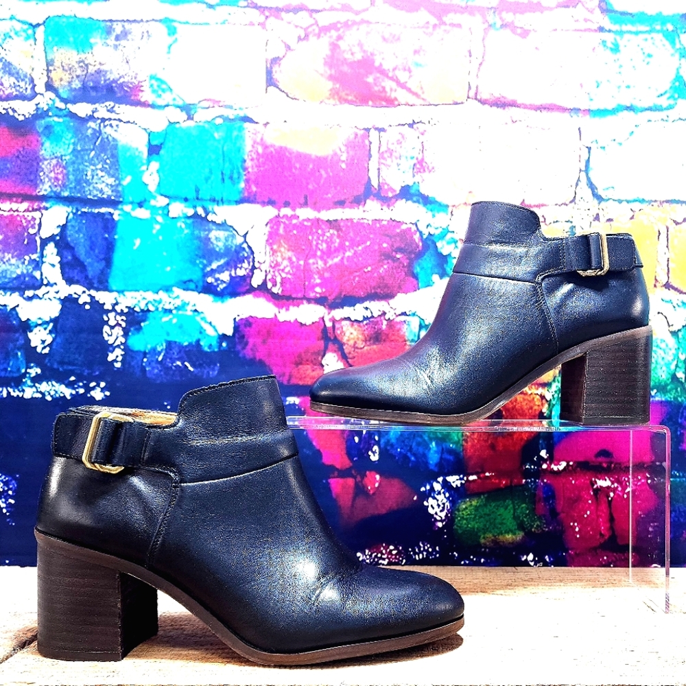 SARTO Frank Sarto - Ankle boot, block heel, approx. 2.5”, black, leather Size 7